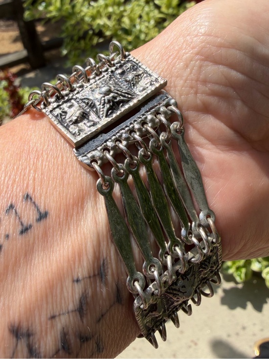 hecho en mexico Jewelry - Vintage “Hecho en Mexico” Silver Link Bracelet